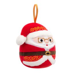 SQUISHMALLOWS Vánoční ozdoba Santa s brýlemi - Nick, 10 cm (6)