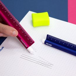 Pravítko kovové Metal touch 15 cm + guma (3)