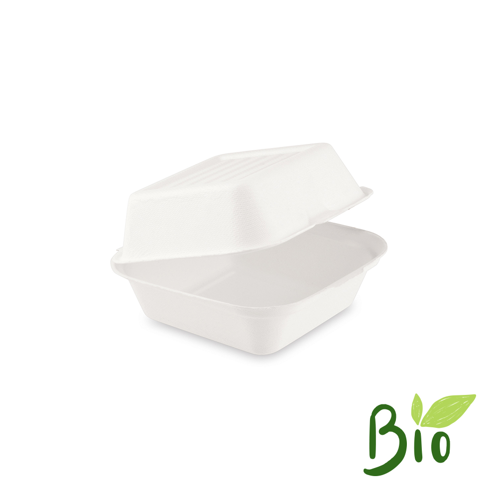 WIMEX Box na hamburger BIO cukrová třtina 152x150x78 mm, bal. 50 ks