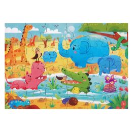 Dětské puzzle 44 x 31 cm (24 dílků) - Animal Party (2)