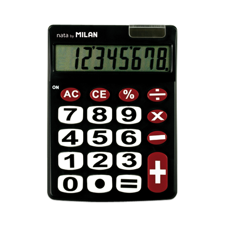 Kalkulačka MILAN stolní 8-místna 151708 černá