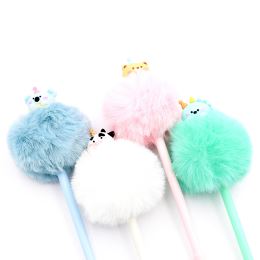 Gelové pero JUNIOR PomPom 0,7 mm, modrá náplň /1ks (2)