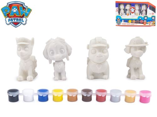 Paw Patrol - malování na figurku 4ks v krabičce