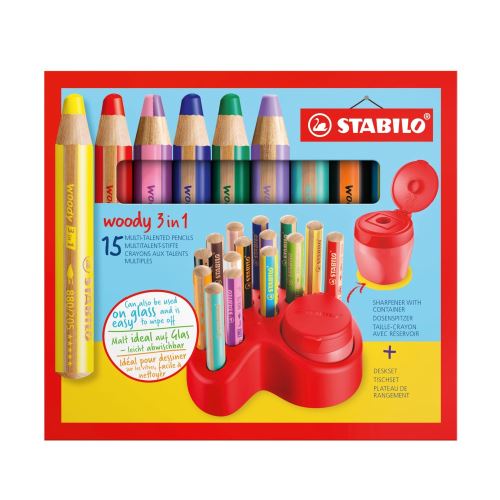 Prémiový stolný set STABILO woody 3 in 1