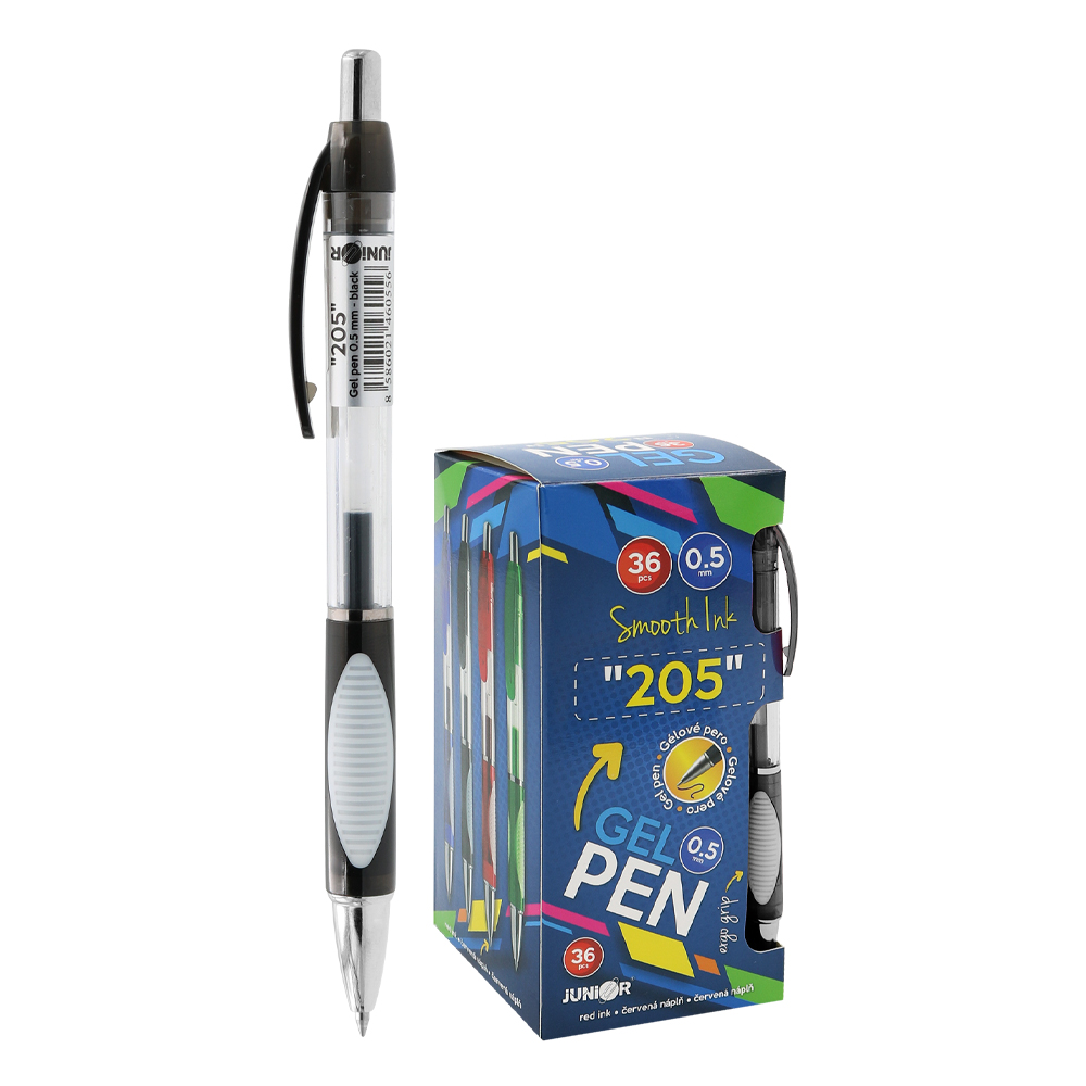 Pero gelové JUNIOR 205 0,5 mm - černá náplň