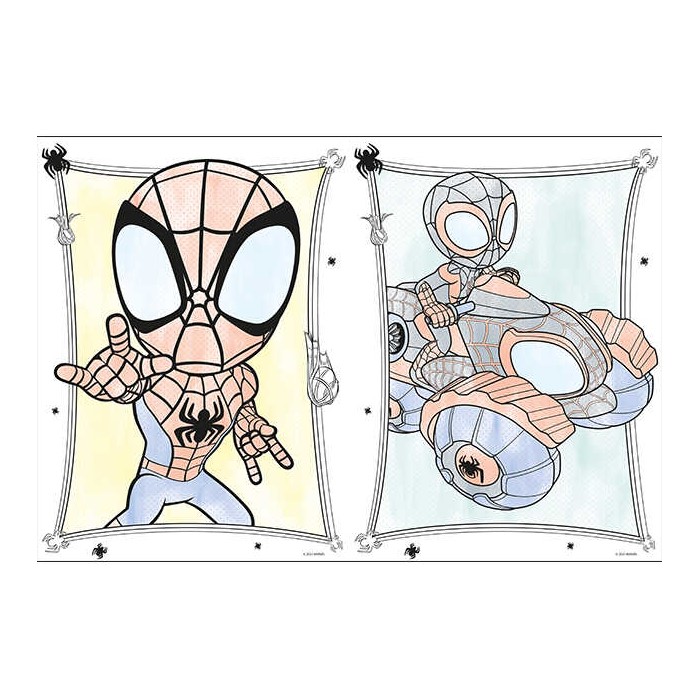 Omalovánka vodová JM A4 Spidey