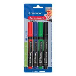 Popisovač CENTROPEN 8566 - sada 4 ks blistr 2,5 mm