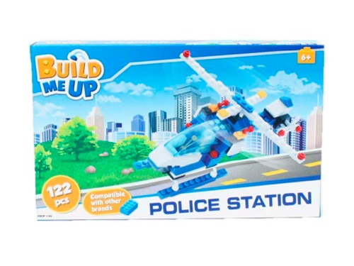 BuildMeUp stavebnice - Police station 122ks v krabičce 4.5x17.0x27.0