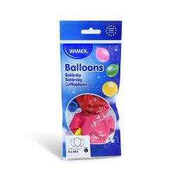 Balón L 30 cm, Happy Birthday / 5 ks / (1)