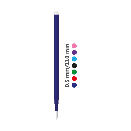 Náplň gumovací PILOT Frixion 0,5 mm/3 ks - růžová