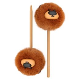 Gelové pero JUNIOR Big Nose Bear PomPom 0,7 mm medvěd - modrá náplň /1ks (3)