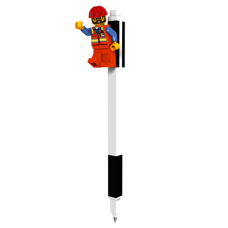 LEGO Stationery LEGO Gelové pero s minifigurkou, černé