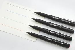 Jemný liner STABILO dr!ver 0,4 mm - červená (2)