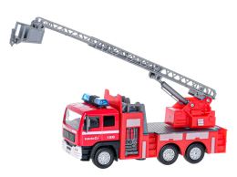 Kids Globe Traffic hasiči CZ 14cm kov zpětný chod na baterie světlo a zvuk 12ks v DBX (2)