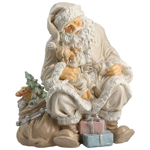 Dekorácia stojaca - Santa s darčekmi, 36cm
