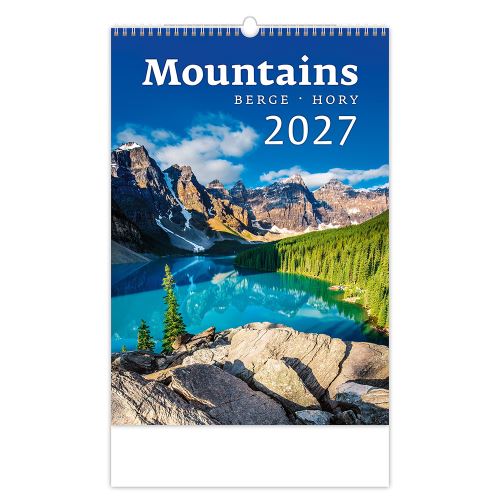 Nástěnný kalendář 2027 Mountains/Berge/Hory