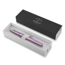 Pero plnicí Parker Vector XL Lilac, hrot M, modrá náplň (1)