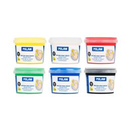 Barvy prstové MILAN 100 ml - sada 6 ks základních barev (4)