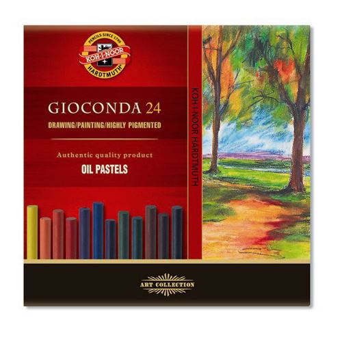 Křídy gioconda olej. 24 ks