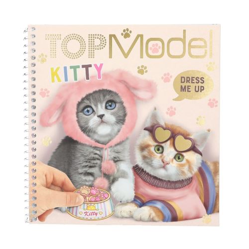 Kreatívny zošit Top Model so samolepkami - Kitty Dress Me Up