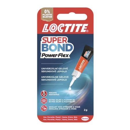 Lepidlo vteřinové Loctite Super Bond Power Flex Gel 2 g
