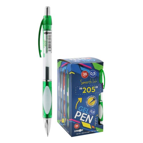 Pero gelové JUNIOR 205 0,5 mm - zelená náplň (1)