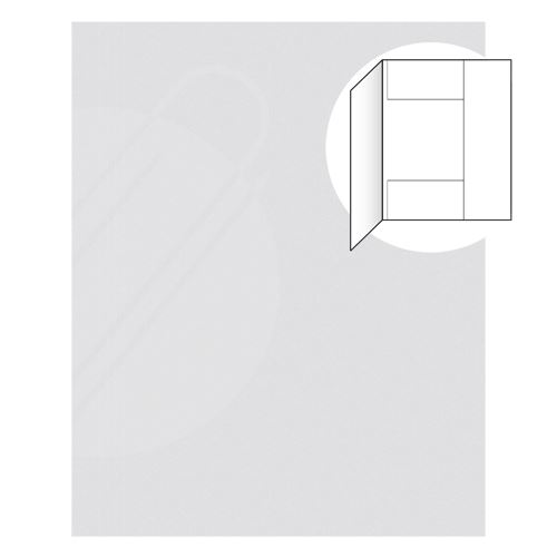 Odkladacia mapa s 3 chlopňami EKO 253 skladaná - biela