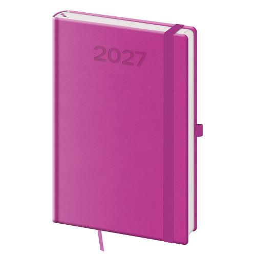 Diář 2027 týdenní A5 Print Pop - fialová