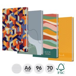 Kniha záznamová linkovaná A6 (96-listová), Office design (3)