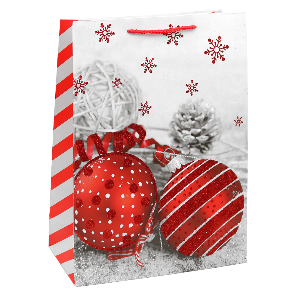 Darčeková taška vianočná 40x30x12 cm (mix 4 dizajnov - /cena za 1 ks)