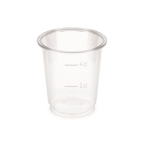 Kelímek (PLA) čirý O48mm 2cl/4cl [40 ks]