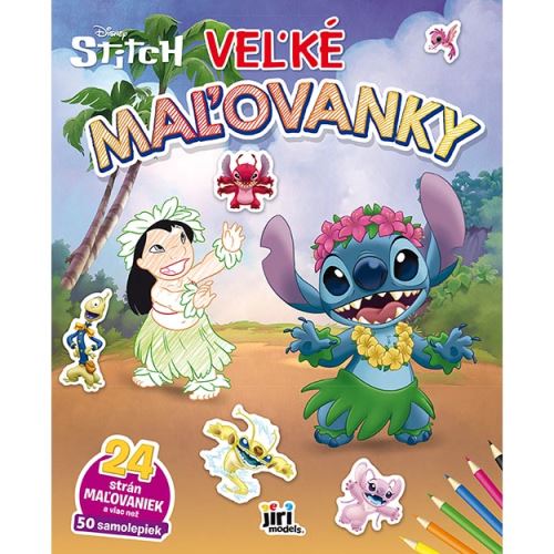 Omalovánky - velké se samolepkami JM - Lilo & Stitch