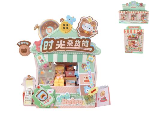 Kawaii retro stánek 15,5cm sestavovací v krabičce 12ks v DBX
