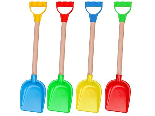 Lopatka 55cm s dřevěnou rukojetí 4barvy 18m+