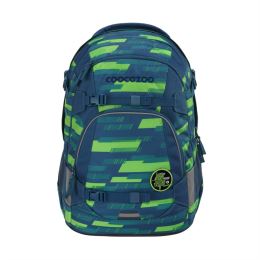 Školní batoh coocazoo MATE, Lime Stripe, certifikát AGR + Dárek (2)