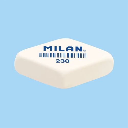 Guma syntetická MILAN 230 tvar kosoštvorec - biela