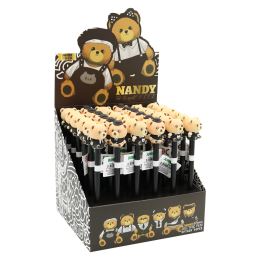 Pero gelové /gumovací JUNIOR Nandy Graffiti Bear 0,5 mm - modrá náplň /1ks