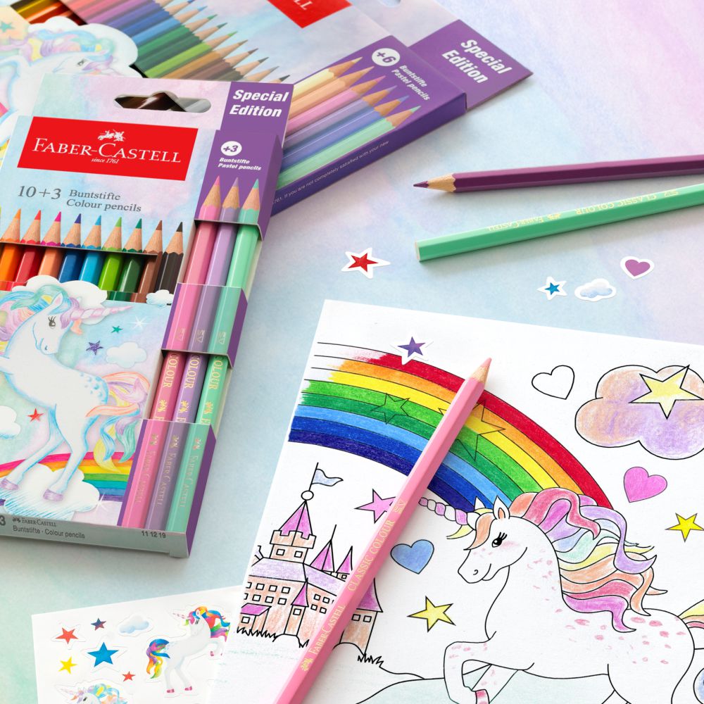 FABER-CASTELL Faber-Castell Dino Colour Classic pastelky 10+3 Pastel - Unicorn
