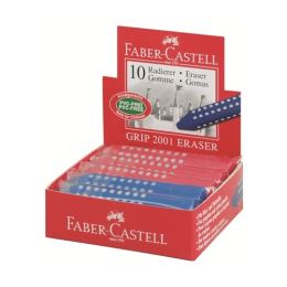 Trojuhelníková guma Faber-Castell Grip 2001 - (modrá, červená)
