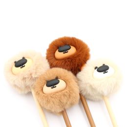 Gelové pero JUNIOR Big Nose Bear PomPom 0,7 mm medvěd - modrá náplň /1ks (2)