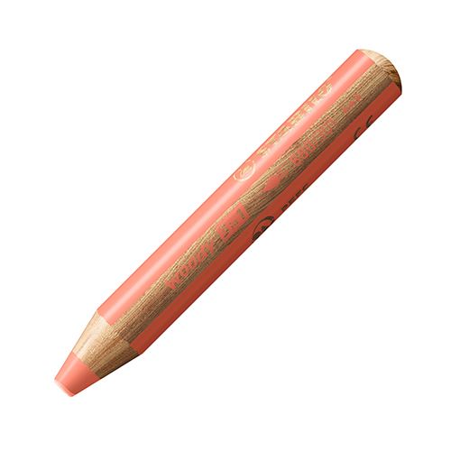Farbička, vodovka a voskovka - STABILO woody 3 v 1 - pastelová červená