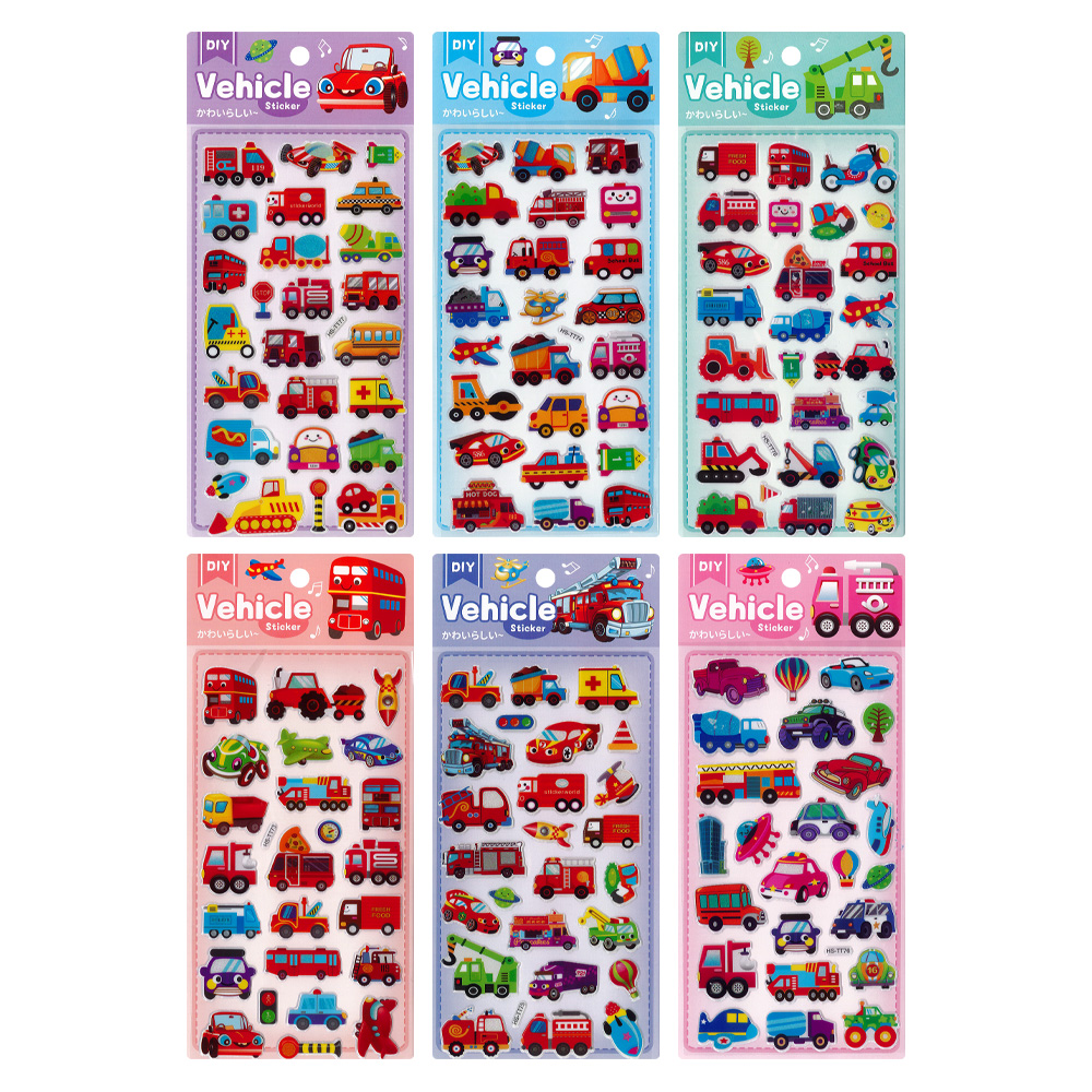 JUNIOR Samolepky Cars 11x24 cm (mix dizajnov /cena 1 bal)