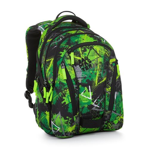 Školský batoh BagMaster BAG 23 A green /black