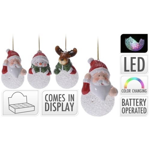 figúrka keramická s meniacim sa LED svetlom