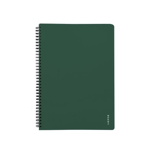 Špirálový blok blok A5 PP VERDE - zelená