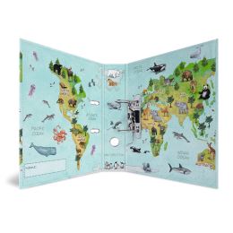 Pákový pořadač A4/7cm World map/Mapa světa (1)