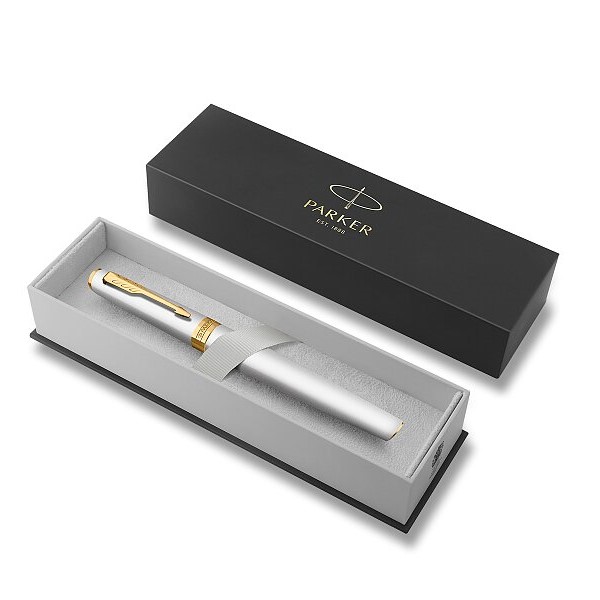 Roller PARKER Meridian Chrome GT, hrot F - černá náplň