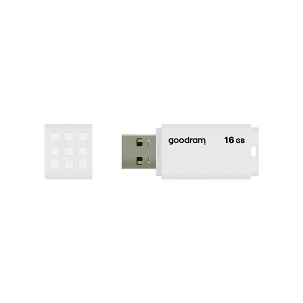 Goodram Goodram USB flash disk, USB 2.0, 16GB, UME2-0160W0R11, USB A, s krytem - bílý /černý